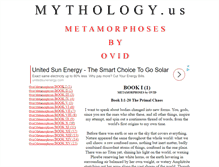 Tablet Screenshot of mythology.us